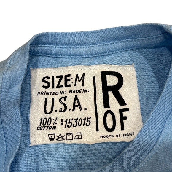 NWT Men's Roots of Fight R OF T Shirt in Blue Size M New with Tag! - Picture 2 of 3